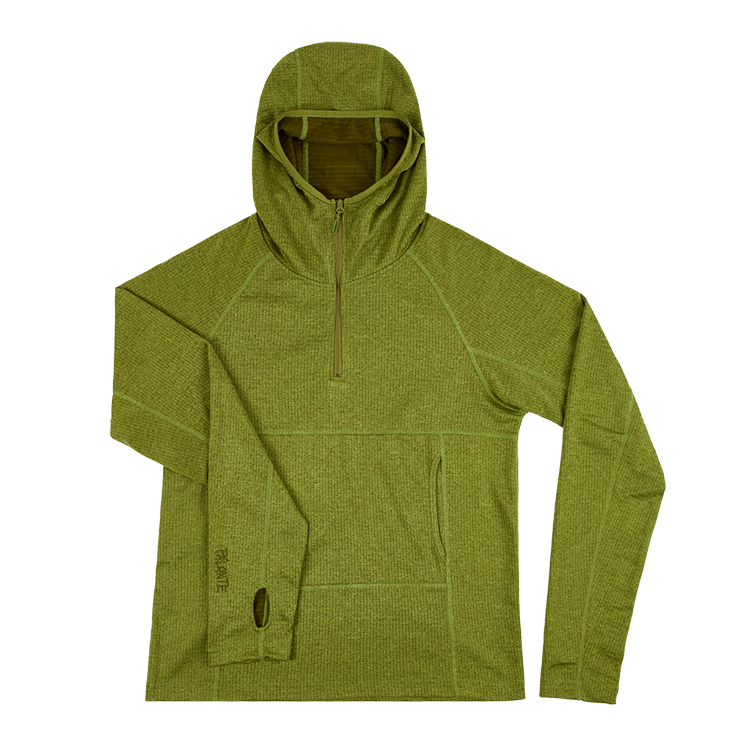 Grid fleece hoodie on sale