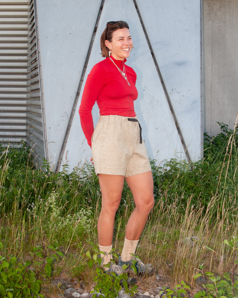 Pa'lante Hiking Shorts 模特兒穿著參考